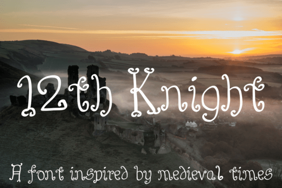 12th Knight: Merging Old-World Charm with Modern Script Style