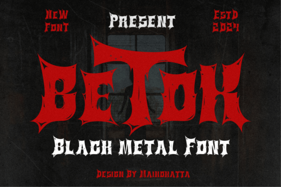 Betok Black Metal: A Typeface for Bold, Unforgettable Statements