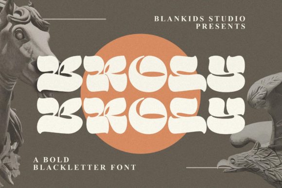 Broly: Unlocking Bold Character with a Blackletter Font