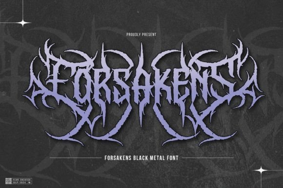 Forsakens: The Typeface for Bold, Dark Branding