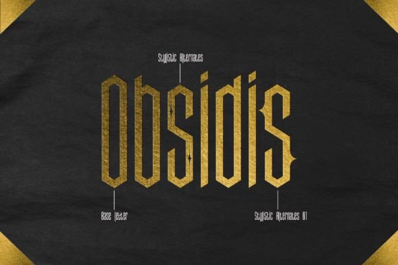 Obsidis: The Bold Blackletter Display Font for Modern Design