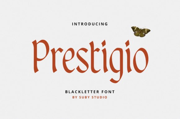 Prestigio: A Modern Display Font Blending Edge with Elegance