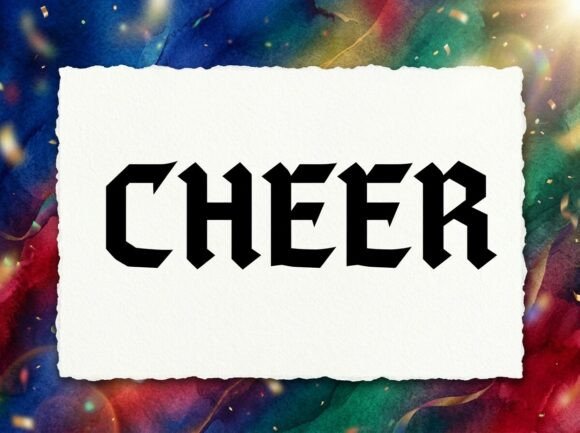 Raise a Glass to Tradition with the Cheer Typeface