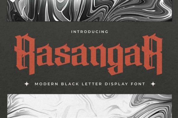 Rasangar: Command Attention with Bold Blackletter Style
