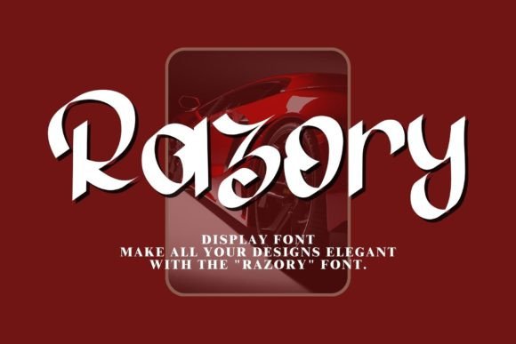 Razory: The Sleek Display Font for Modern Design