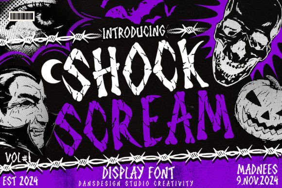 Shock Scream: Bold Marker Font for Impact