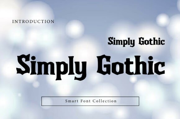 Simply Gothic: Bold Gothic Display Font for Impactful Design