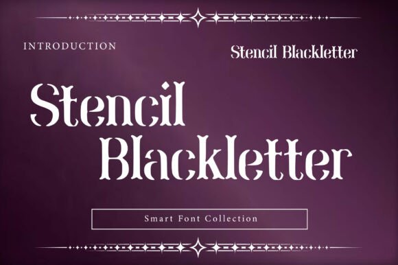 Stencil Blackletter: The Industrial Gothic Typeface