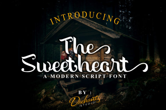 The Sweetheart Font: A Modern Script with a Blackletter Edge