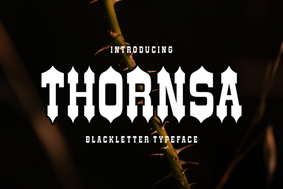 Thornsa: The Medieval Script Typeface for Modern Projects